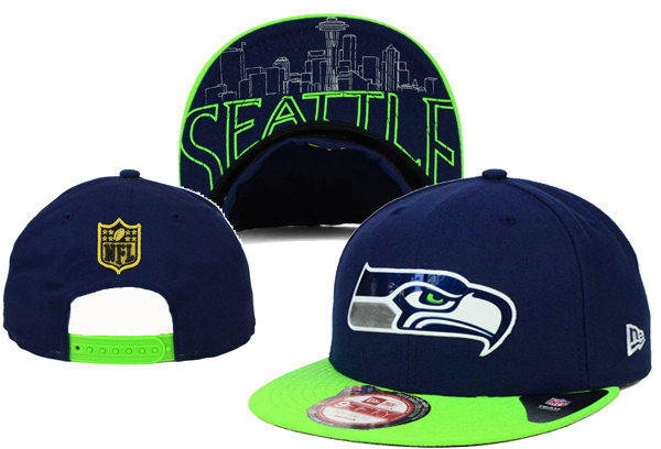 Seattle Seahawks Snapback Navy Hat XDF 0620